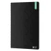 ICO: Quaderno a spirale Student Premium Black, formato A/4, 100 fogli bianchi