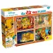 Il Re Leone 2 in 1 maxi puzzle 4x48 pezzi e album da colorare 35x25cm - Lisciani