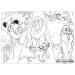 Il Re Leone 2 in 1 maxi puzzle 4x48 pezzi e album da colorare 35x25cm - Lisciani