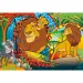 Il Re Leone 2 in 1 puzzle Eco maxi da 24 pezzi e album da colorare 70x50cm - Lisciani