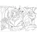 Il Re Leone 2 in 1 puzzle Eco maxi da 24 pezzi e album da colorare 70x50cm - Lisciani