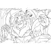 Il Re Leone 2 in 1 puzzle da 24 pezzi e album da colorare 50x35 cm - Lisciani