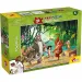 Il libro della giungla 2 in 1 maxi puzzle da 35 pezzi e album da colorare 70x50cm - Lisciani