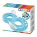 Intex: materasso rotondo con doppio schienale di colore blu 198 x 117 cm