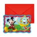 Inviti per festa di Topolino Disney+ set da 6 pezzi