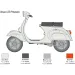 Italeri 1/9 Vespa 125 Primavera scooter modello
