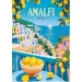 Italia Amalfi manifesti vintage Premium Plus puzzle da 1000 pezzi - Trefl immagine 2