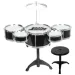 Jazz Drum set da 6 pezzi con supporto e sgabello per batteria