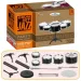 Jazz Drum set da 6 pezzi con supporto e sgabello per batteria