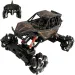 Jeep Cross Country telecomandato RC con sospensioni a molla e effetti luminosi, movimento laterale, 21 cm, 2,4 GHz