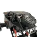 Jeep Cross Country telecomandato RC con sospensioni a molla e effetti luminosi, movimento laterale, 21 cm, 2,4 GHz