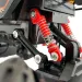 Jeep Cross Country telecomandato RC con sospensioni a molla e effetti luminosi, movimento laterale, 21 cm, 2,4 GHz