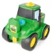 John Deere: Trattore Key n Go Johnny con chiave di avviamento e funzione di movimento