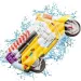 Jumbo Retro materassino gonfiabile a forma di moto 113x183cm - Mondo Toys