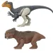 Jurassic World: Danger Pack Guanlong vs. Lystrosaurus set di figure di dinosauri - Mattel