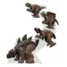 Jurassic World: Fierce Changers - Carnotaurus &amp; Stegosaurus dinosauro trasformabile - Mattel