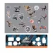 Jurassic World: Quaderno di schizzi con adesivi e stencil