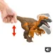 Jurassic World: Rinascita Wild Roar Utahraptor dinosauro d’attacco - Mattel