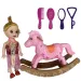 Katie: Grace cavallo a dondolo per bambini e set da parrucchiere 10cm
