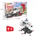 Kit fai da te ambulanza assemblabile con effetti sonori e luminosi, set da 63 pezzi.