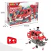 Kit fai da te camion dei pompieri assemblabile con effetti luminosi e sonori, set da 63 pezzi