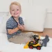 LENA: Camion con figura di macchinario da costruzione 21 cm