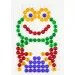 LENA: Set creativo di mosaico trasparente con pioli da 15 mm, 120 pezzi