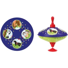LENA: Trottola di metallo con cavallo, 19 cm immagine 2