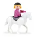 LENA: Truxx camion rosa per trasporto cavalli con cavallo e figura