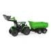 LENA: Worxx Deutz-Fahr Agrotron 7250 TTV trattore con rimorchio in scatola 74 cm