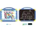 Lavagna magnetica portatile bifacciale con accessori blu