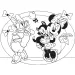 Le avventure di Minnie Mouse e Paperina 2 in 1 puzzle Eco maxi da 24 pezzi e album da colorare 70x50cm - Lisciani