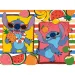 Lilo e Stitch avventura fruttata 2 in 1 puzzle Eco mini da 48 pezzi e libro da colorare 35x25cm - Lisciani