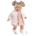 Llorens: Aitana bambola che piange con ciuccio, cardigan rosa 33cm