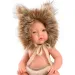 Llorens: Bambino neonato con cappello da leone di 30 cm