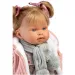 Llorens: Bambola Alexandra di 42 cm con suono, con cappotto lavorato a maglia e sciarpa.