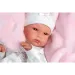Llorens: Bambola Bimba 35 cm con sacco nanna rosa con coniglietto