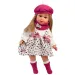 Llorens: Bambola Carla da 40 cm con cappello rosa e borsetta alla moda