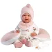 Llorens: Bambola Mimi di 42 cm con suoni, cuscino per la pancia, vestito da orsetto.