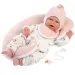 Llorens: Bambola Mimi di 42 cm con suoni, cuscino per la pancia, vestito da orsetto.