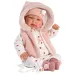 Llorens: Bambola piangente Tina di 44 cm con gilet rosa con cappuccio