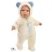 Llorens: Enzo bambola con tutina con orecchie da orso e ciuccio 42 cm