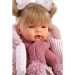 Llorens: Joelle, bambola che piange di 38 cm con sciarpa frangiata.