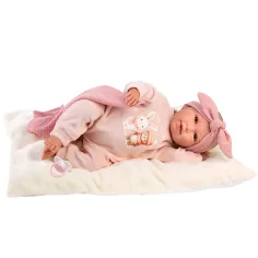Llorens: Mimi, bambola che piange da 42 cm con cuscino e coperta immagine 3