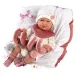Llorens: Mimi neonato bambola piangente di 40 cm con letto
