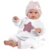 Llorens: Neonata piangente bambola femmina in pigiama di peluche con motivo a stelle 36cm