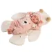 Llorens: Neonato di 36 cm che piange, vestito con abiti color pesca con orsetti.