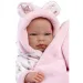 Llorens: Nica bambola neonata di 40 cm con fasciatoio rosa, ciuccio e 4 diversi vestiti