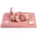 Llorens: Nica neonato bambina in abito rosa con cuscino 38 cm