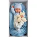 Llorens: Nico neonato di 40 cm con orsetto e lettino blu